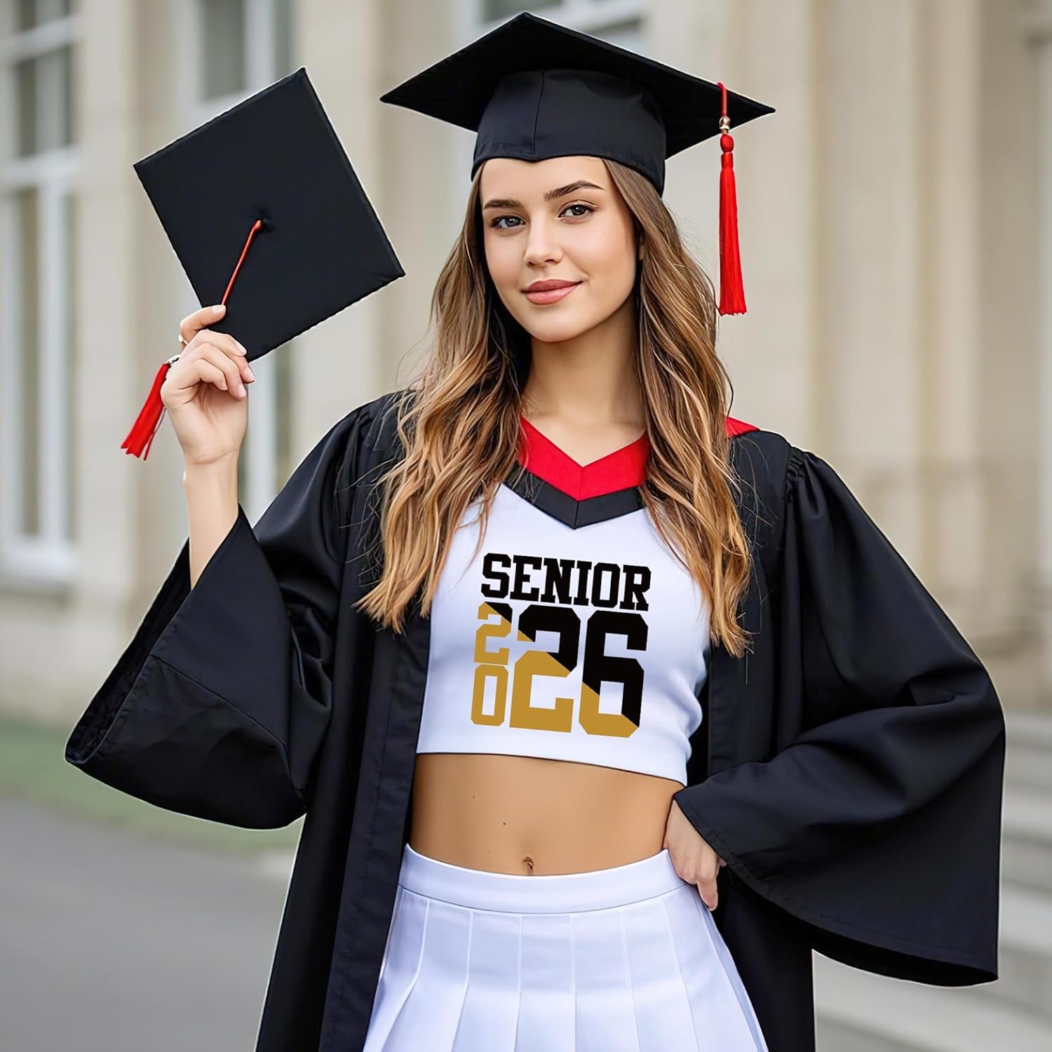 30 Sheets Senior 2026 Iron on Transfers for T-Shirts, Class of 2026 Graduation DTF Transfers Ready to Press Heat Transfers Vinyl, Iron on Patches for Clothes Bag Pillow Covers DIY Crafts