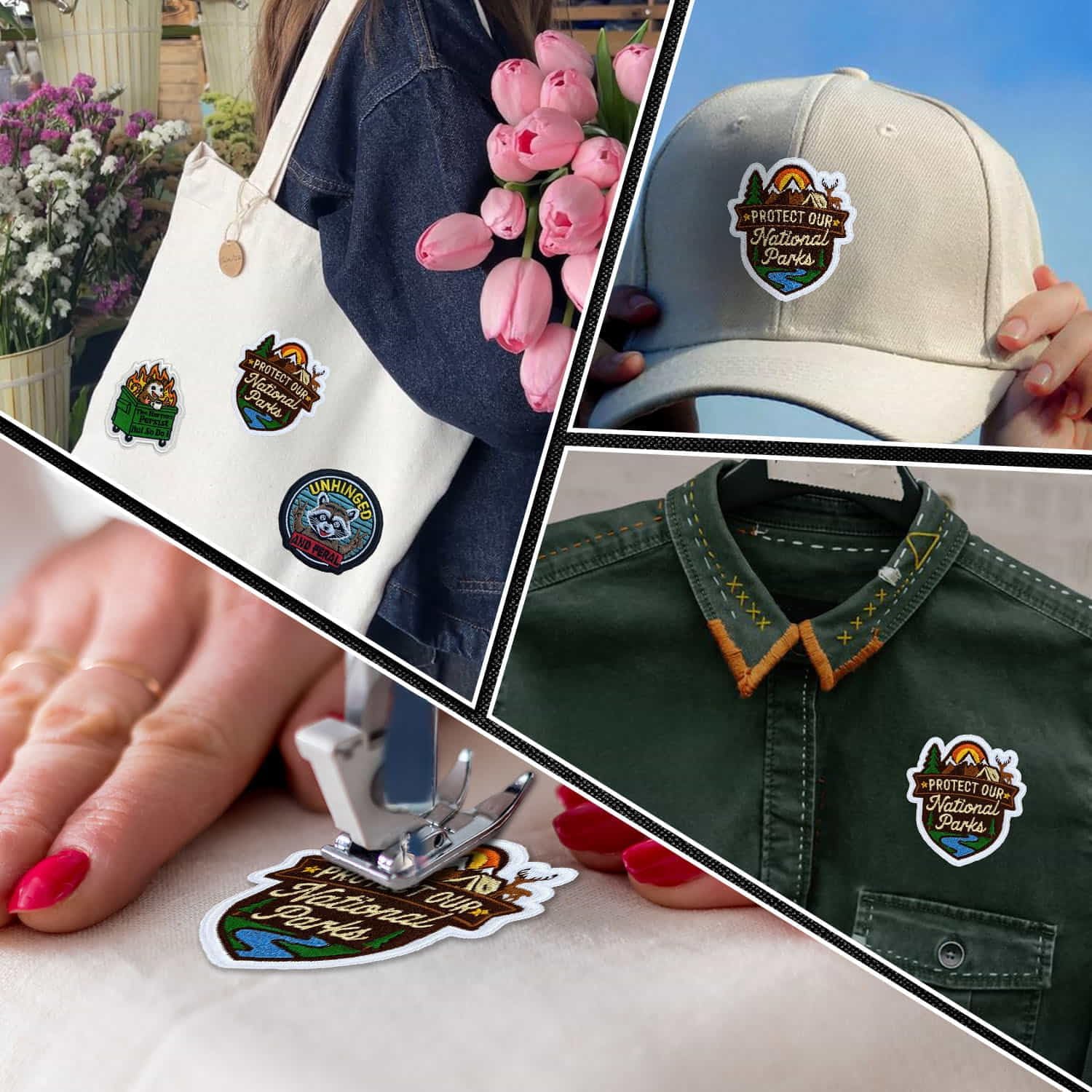 Protect Our National Parks Embroidered Patch Nature Lover Patch 3 Inch Funny Travel Nature Embroidered Patches Sew On Iron On for Hat, DIY Uniform Clothes Gift for Men Women Kid Size 3 Inches