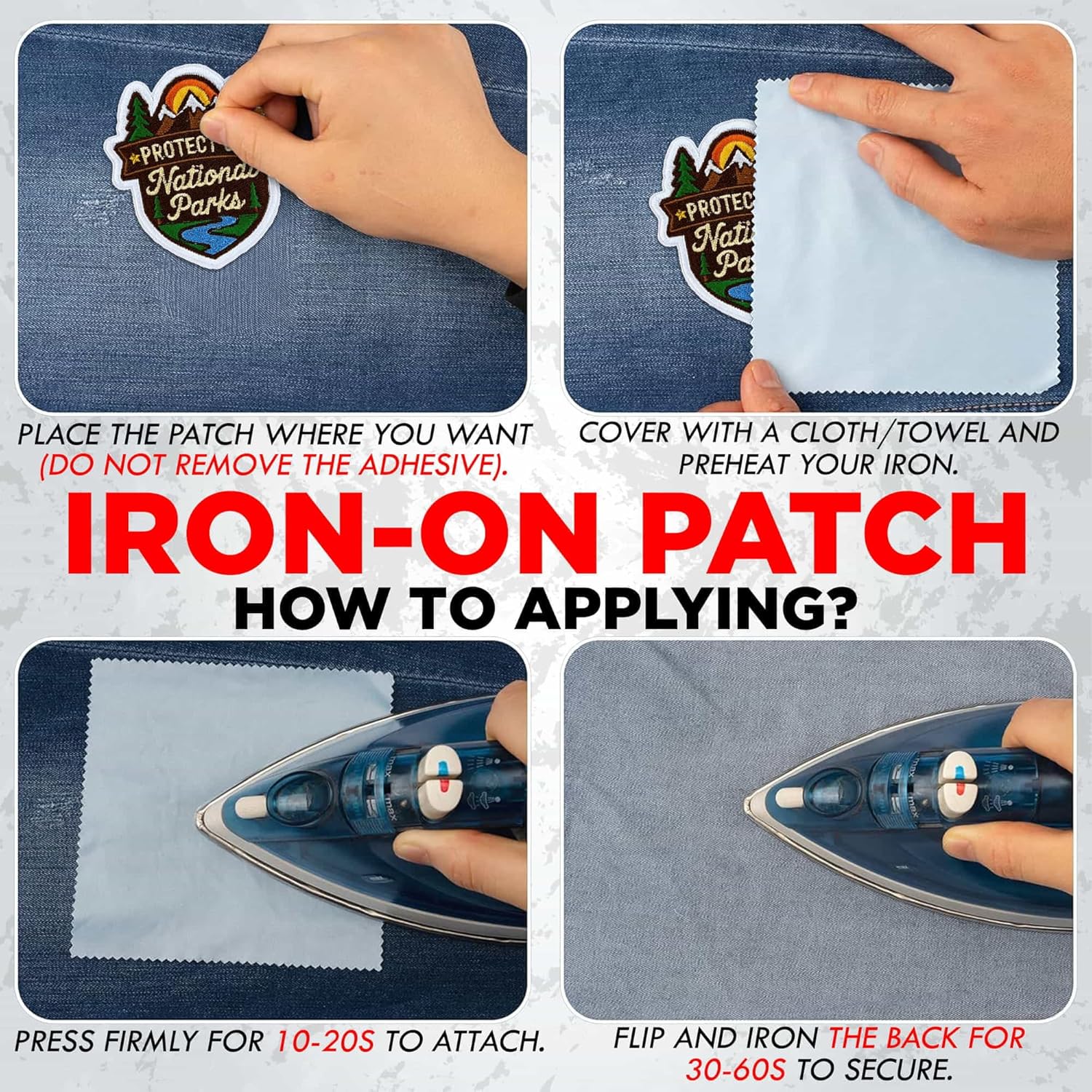 Protect Our National Parks Embroidered Patch Nature Lover Patch 3 Inch Funny Travel Nature Embroidered Patches Sew On Iron On for Hat, DIY Uniform Clothes Gift for Men Women Kid Size 3 Inches